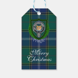 Pringle Scottish Clan Tartan & Crest Cadeaulabel