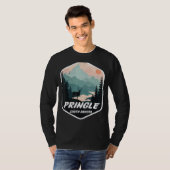 Pringle South Dakota SD Bergen Hike Hiking Souv T-shirt (Voorkant volledig)