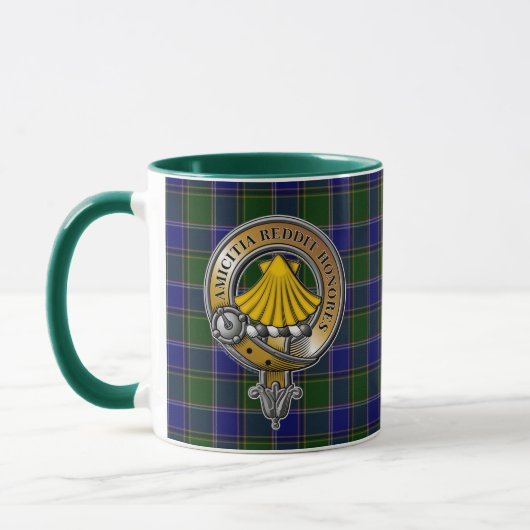 Pringle Tartan & Badge Mok (Links)