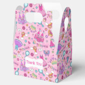 Prink Princess Gable Favor Box Bedankdoosjes (Geopend)