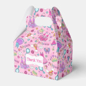 Prink Princess Gable Favor Box Bedankdoosjes (Voorkant Zijde)