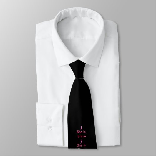Prink Ribbon Necktie Stropdas (Gebonden)