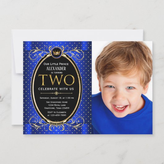 Prins 2e verjaardag kaart (Voorkant)