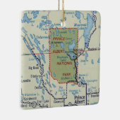 Prins Albert National Park  kaart Keramisch Ornament (Rechts)