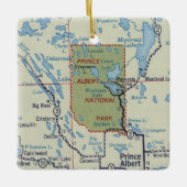 Prins Albert National Park  kaart Keramisch Ornament (Voorkant)