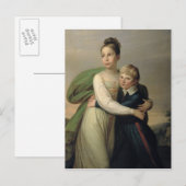 Prins Albrecht en Prinses Louise, ca.1817 Briefkaart (Voorkant / Achterkant)