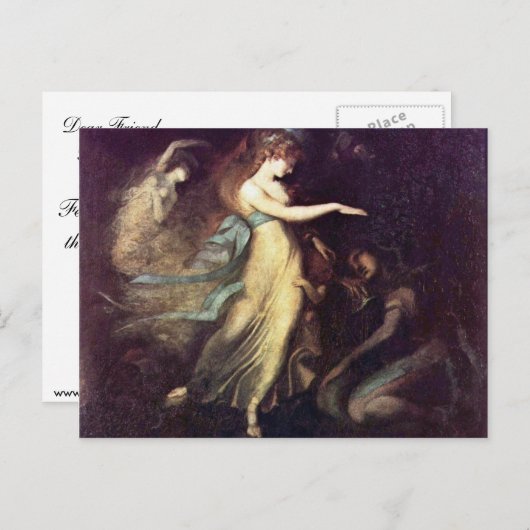 Prins Arthur en de feiharde koningin van Füssli Jo Briefkaart (Voorkant / Achterkant)