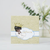 Prins Baby Shower Etnisch Thema Kaart (Staand voorkant)