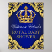 Prins Baby shower Poster (Voorkant)