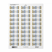 Prins Baby Shower Retouradreslabels Etiket (Full Sheet)