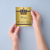 Prins Baby Shower Spel Wensen Voor Baby Flyer (Hand)