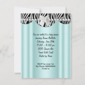 Prins Babyshower Jongen Etnisch Zebra Kaart (Achterkant)