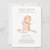 Prins Babyshower Katten Kitten Meisjes Roze Cute Kaart (Voorkant)