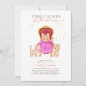 Prins Babyshower Katten Kitten Meisjes Roze Cute Kaart (Voorkant)