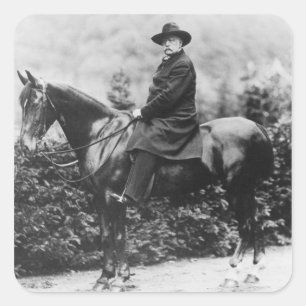 Prins Bismarck in Friedrichsruh, 1890 Vierkante Sticker