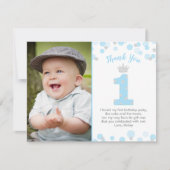 Prins Blue Silver, 1 oktober Hartelijk dank Kaart (Voorkant)