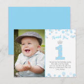 Prins Blue Silver, 1 oktober Hartelijk dank Kaart (Voorkant / Achterkant)