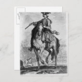 Prins Charles Edward Stuart tijdens de slag Briefkaart (Voorkant / Achterkant)