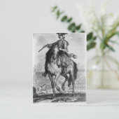 Prins Charles Edward Stuart tijdens de slag Briefkaart (Staand voorkant)