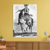 Prins Charles Edward Stuart tijdens de slag Canvas Afdruk (Insitu (Woonkamer))