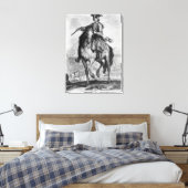 Prins Charles Edward Stuart tijdens de slag Canvas Afdruk (Insitu (Slaapkamer))