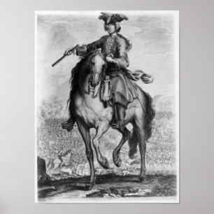 Prins Charles Edward Stuart tijdens de slag Poster