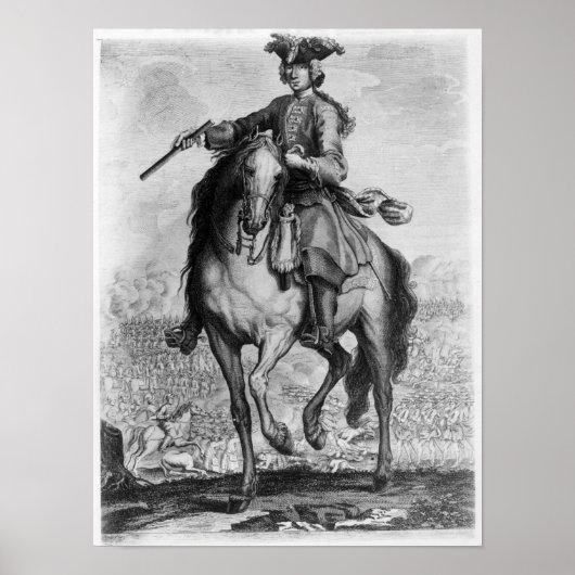 Prins Charles Edward Stuart tijdens de slag Poster (Voorkant)