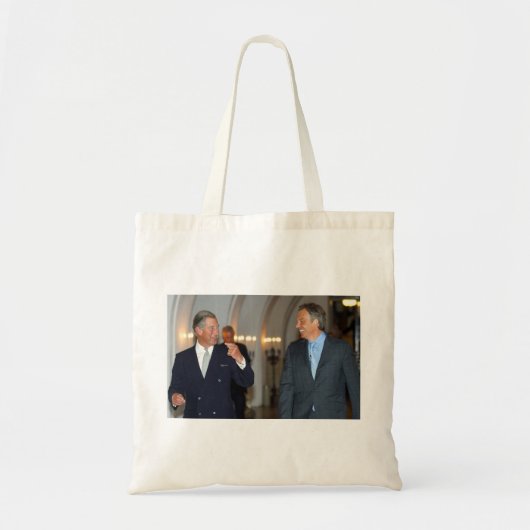 Prins Charles en premier Tony Blair Tote Bag (Voorkant)
