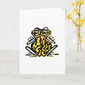 Prins Charmant! - Corroboree Frog - Wildlife card Kaart (Gele Bloem)
