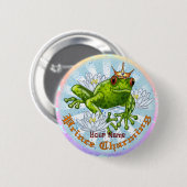 Prins Charmant de Kikker Ronde Button 5,7 Cm (Voorkant /achterkant)