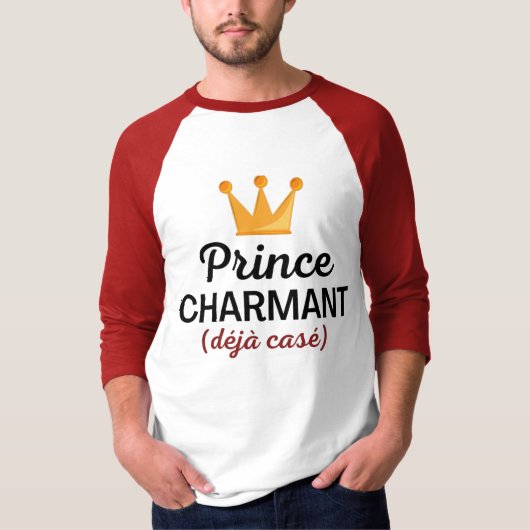 Prins charmant déjà casé t-shirt (Voorkant)