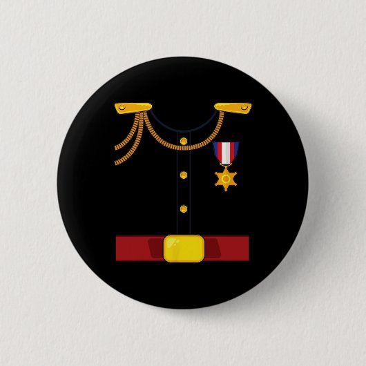 Prins Charmant Kostuum Fun Halloween Ronde Button 5,7 Cm (Voorkant)