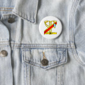 Prins Charmant Kostuum Grappig Halloween Gift Ronde Button 5,7 Cm (In situ)