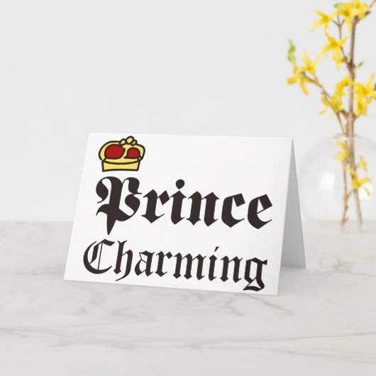 Prins charmeren kaart (Gele Bloem)