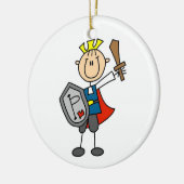 Prins charmeren met zwaard keramisch ornament (Links)