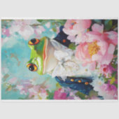 Prins Charming Bloemenkikker Decoupage Tissuepapier (Voorkant)