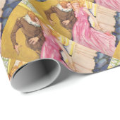 Prins Charming die het zoenen Sleeping Beauty vers Cadeaupapier (Rol Hoek)