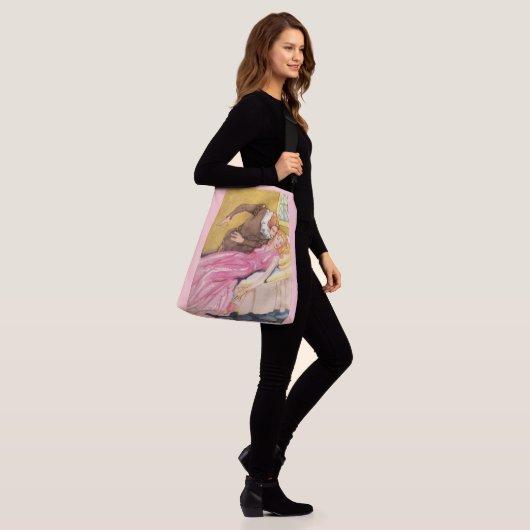 Prins Charming die het zoenen Sleeping Beauty vers Crossbody Tas (Op model)