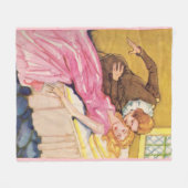 Prins Charming die het zoenen Sleeping Beauty vers Fleece Deken (Voorkant (Horizontaal))