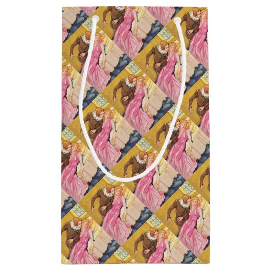 Prins Charming die het zoenen Sleeping Beauty vers Klein Cadeauzakje (Achterkant)