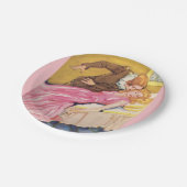 Prins Charming die het zoenen Sleeping Beauty vers Papieren Bordje (Gekanteld)