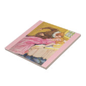 Prins Charming die het zoenen Sleeping Beauty vers Tegeltje (Zijkant)