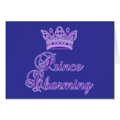 Prins Charming in koninklijk Paars voor Baby of Vo (Voorkant Horizontaal)