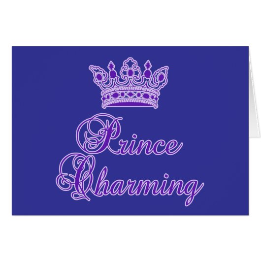 Prins Charming in koninklijk Paars voor Baby of Vo (Voorkant Horizontaal)