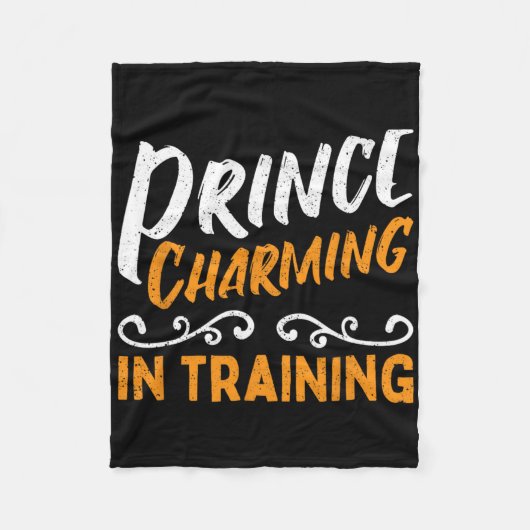 Prins Charming in training Fairy Tale Hero Fleece Deken (Voorkant)