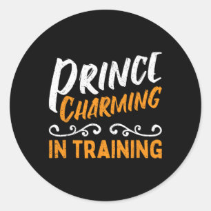 Prins Charming in training Fairy Tale Hero Ronde Sticker