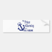 Prins Charming is een zeeman Bumpersticker (Voorkant)