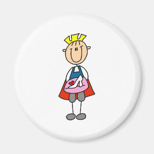 Prins Charming met glansgans Magneet