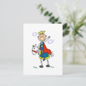 Prins Charming on Horse Tshirts and Gifts Briefkaart (Staand voorkant)