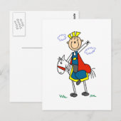 Prins Charming on Horse Tshirts and Gifts Briefkaart (Voorkant / Achterkant)